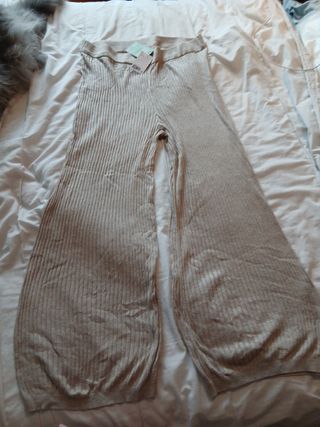 Pantalones H&M pana beige XL