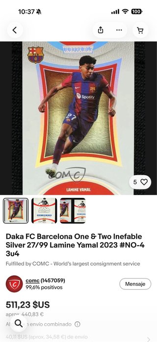 Cromo Lamine Yamal 92/99 - Barcelona Daka