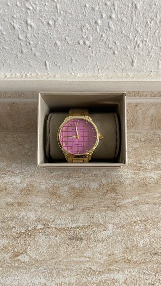 Reloj Parfois dorado y rosa