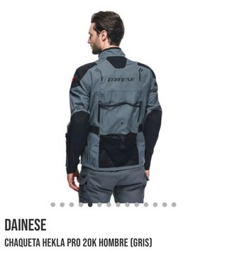 Chaqueta Dainese Hekla Pro, imper. Gris