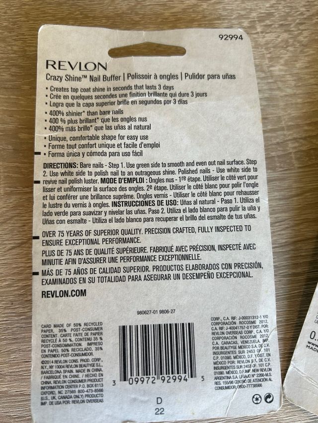 Rimmel Lift Me Up + Revlon Pulidor Uñas