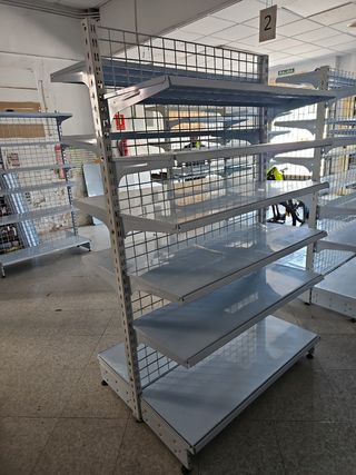 Estantería metálicas - 2m alt. 1m fondo 1,20 ancha