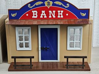 Maletín Playmobil Sheriff/Bank oeste +complementos