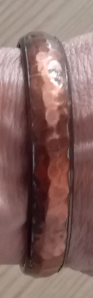 Bracciale rame antico - marrone e oro