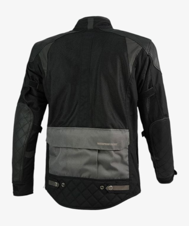 Chaqueta verano moto By City Roamer Negra gris XL