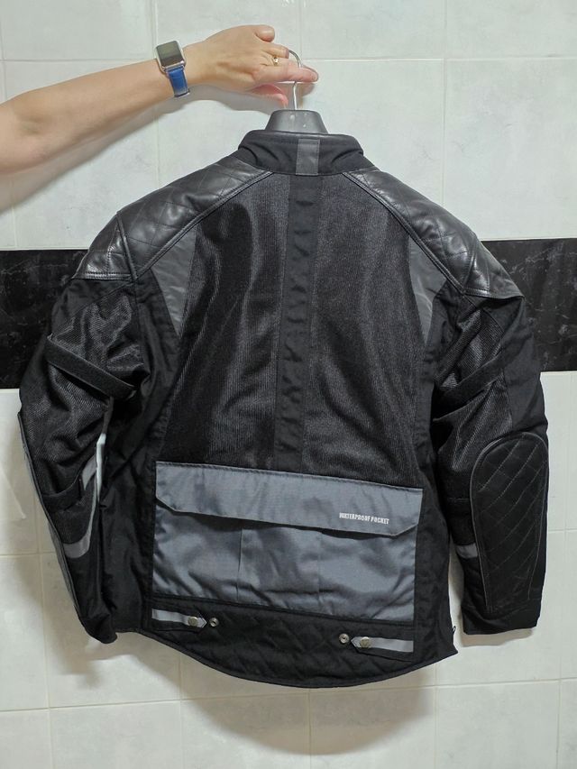 Chaqueta verano moto By City Roamer Negra gris XL