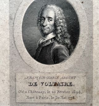 Grabado Frances Voltaire 
