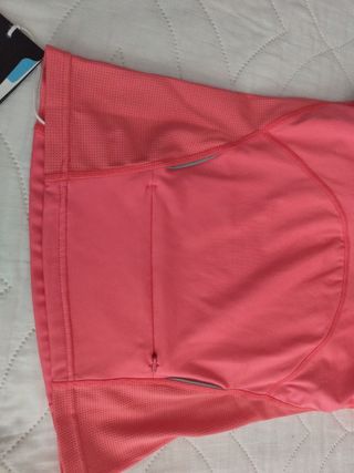 Camiseta deportiva Mizuno rosa-naranja