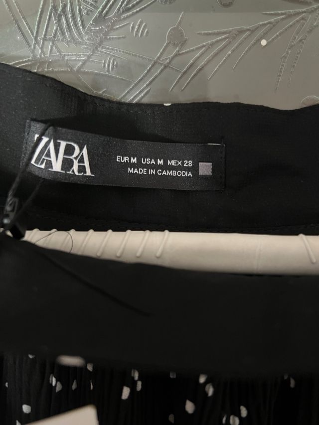 Falda Zara negra - Talla M
