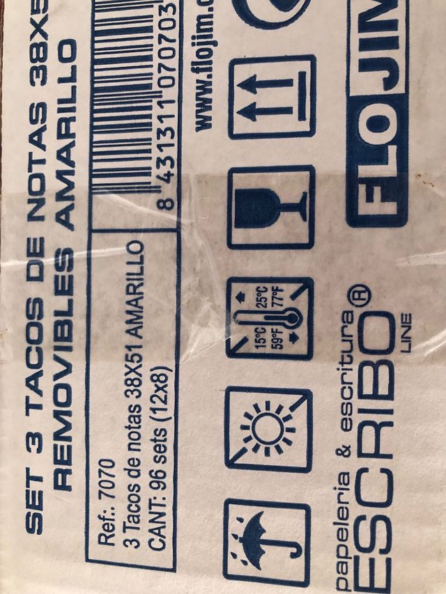 288 Blocs Notas Adhesivas amarillas