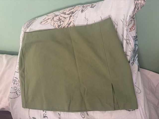 Mini falda verde - Talla S