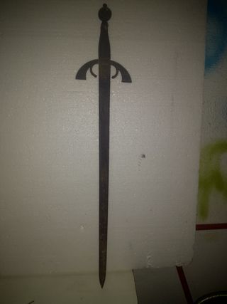 Espada antigua de metal 90 años