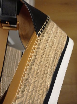 Sandalias Chloe esparto rojas - NUEVAS