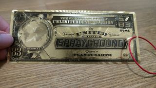 Banconota Sprayground dorata