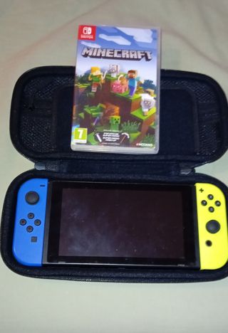 Nintendo Switch Azul-Amarilla + Minecraft