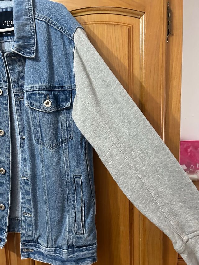 Cazadora vaquera gris-azul