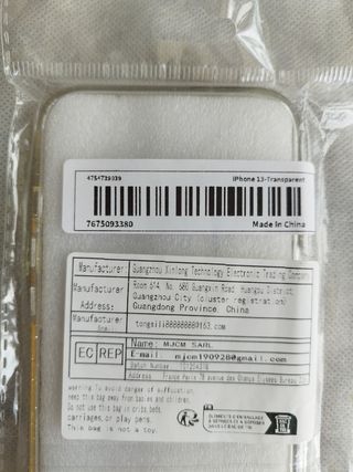 Carcasa iPhone 13 (6.1") Transparente