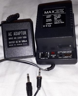 Adaptadores AC/DC vintage MAX