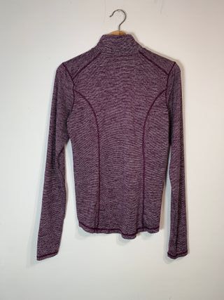 Camiseta deportiva de manga larga morada Reebok S