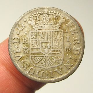 Espectacular 1 Real Plata Fernando VI 1756 Madrid