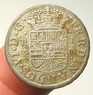 Espectacular 1 Real Plata Fernando VI 1756 Madrid