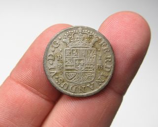 Espectacular 1 Real Plata Fernando VI 1756 Madrid