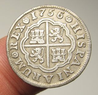Espectacular 1 Real Plata Fernando VI 1756 Madrid