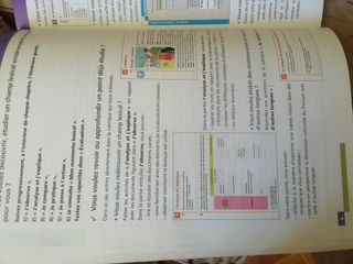 Libro de texto en francés para obtener vocabulario