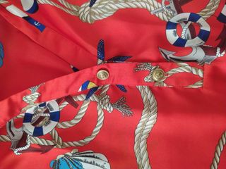 Camisa Zara roja raso