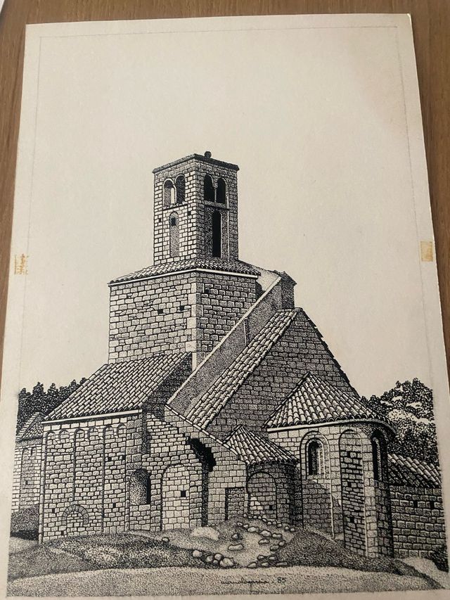 Foglio di chiesa romanica di Sant Ponç