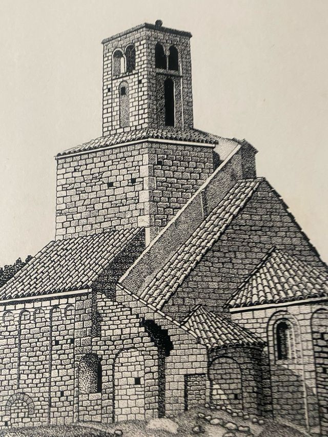 Foglio di chiesa romanica di Sant Ponç