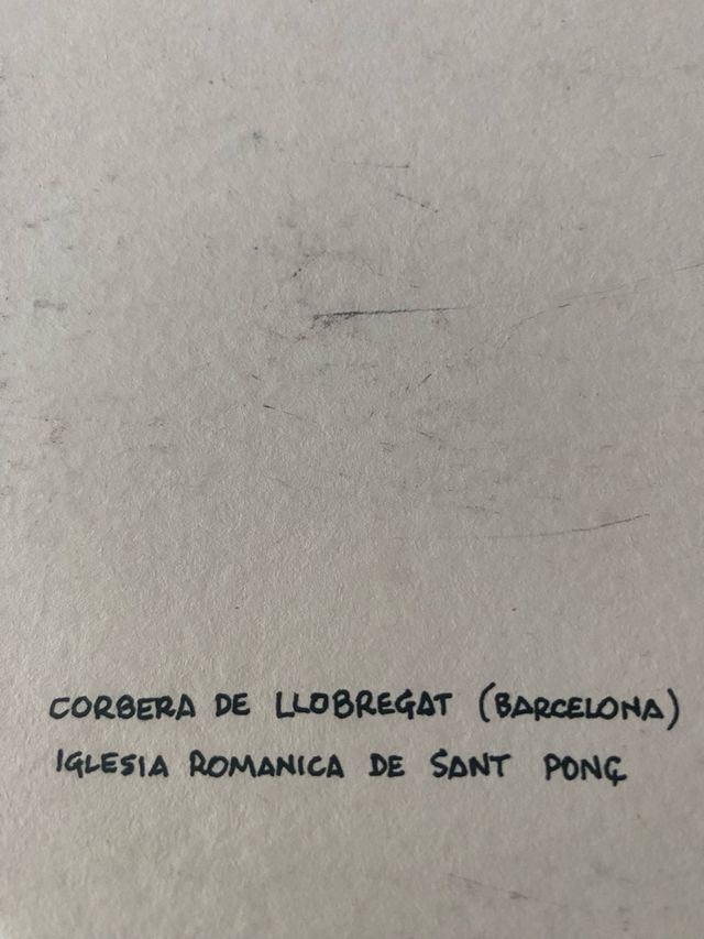 Foglio di chiesa romanica di Sant Ponç