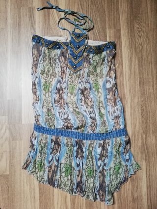 Blusa larga estampado de serpiente