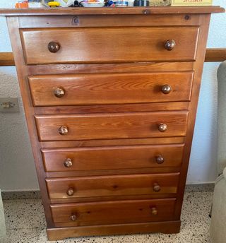 Sinfonier madera 6 cajones