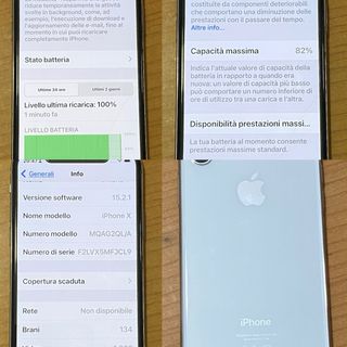 iPhone X 256GB Argento  - Perfetto