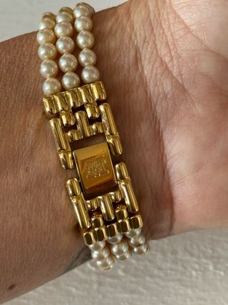 Reloj Majorica oro 18k con perlas