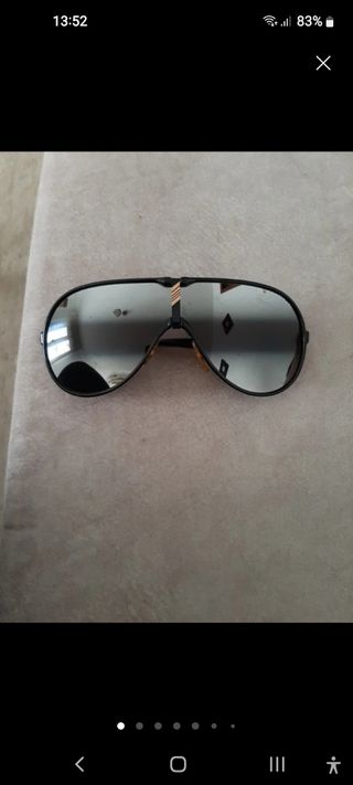 Gafas MASERATI Sol, Negras y Plateadas