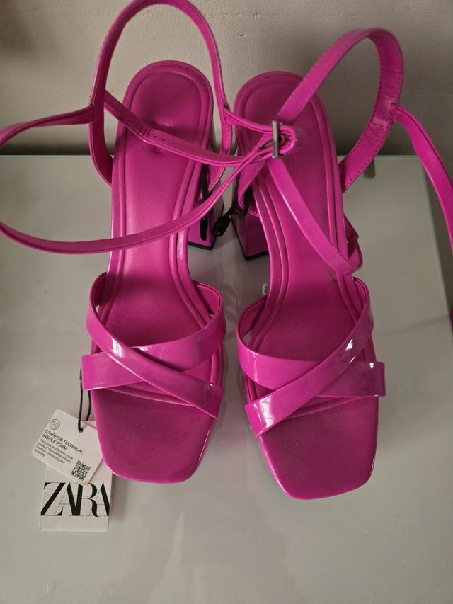Tacones Zara rosa - plataforma