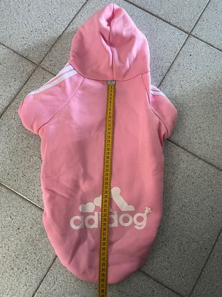 Felpa Adidog Cane Rosa simil adodas