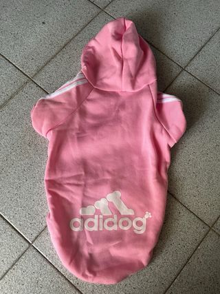 Felpa Adidog Cane Rosa simil adodas