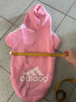 Felpa Adidog Cane Rosa simil adodas