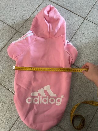 Felpa Adidog Cane Rosa simil adodas