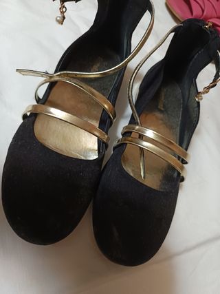 Balerinas negras niña,talla 34