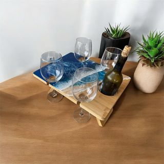 Mesa Plegable de Playa - Bambú