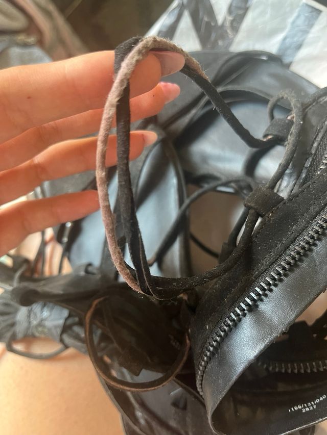 Sandalias romanas negras talla 38