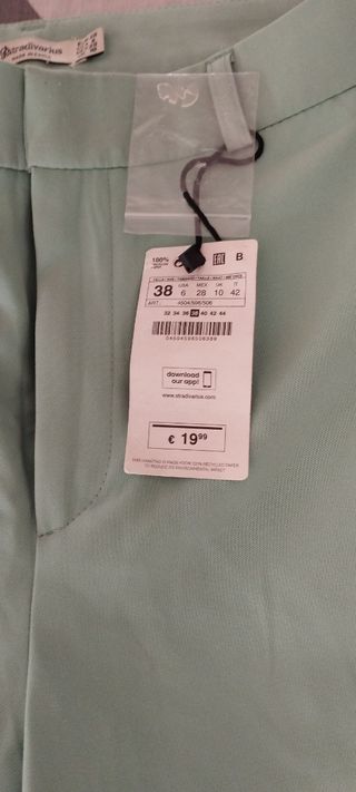Pantalones Mango verdes - M
