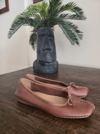 Ballerine Clarks in pelle - Marrone chiaro tabacco
