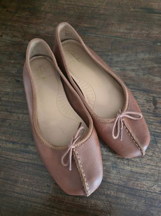 Ballerine Clarks in pelle - Marrone chiaro tabacco