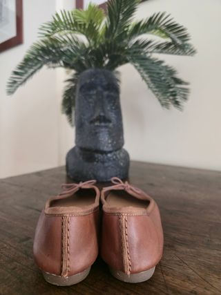 Ballerine Clarks in pelle - Marrone chiaro tabacco