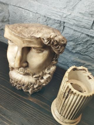 Statua Zeus & Colonna Greca Design Home